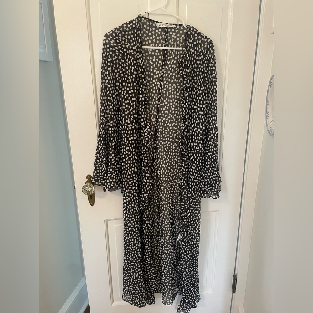 Zara polka dot duster - XS